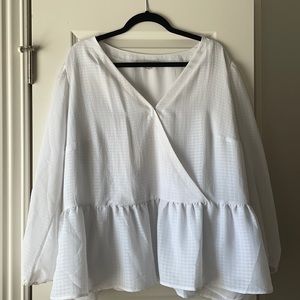 Loft Plus Faux Wrap Top